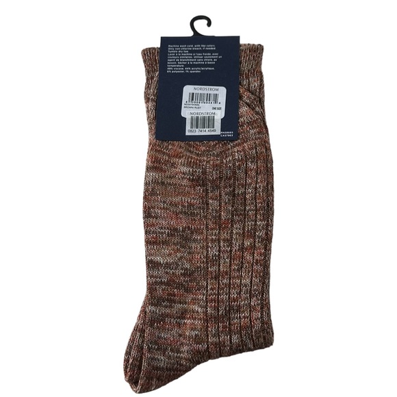 Men's 1901 Marled Ribbed Socks, Size One Size - Brown - Picture 3 of 3